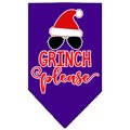 Mirage Pet Products Grinch Please Screen Print BandanaPurple Small 66-177 SMPR